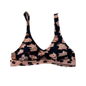 The Bikini Lab Floral Print Bralette Bikini Top